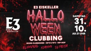 Halloween Clubbing im E3 Eiskeller Dorfen