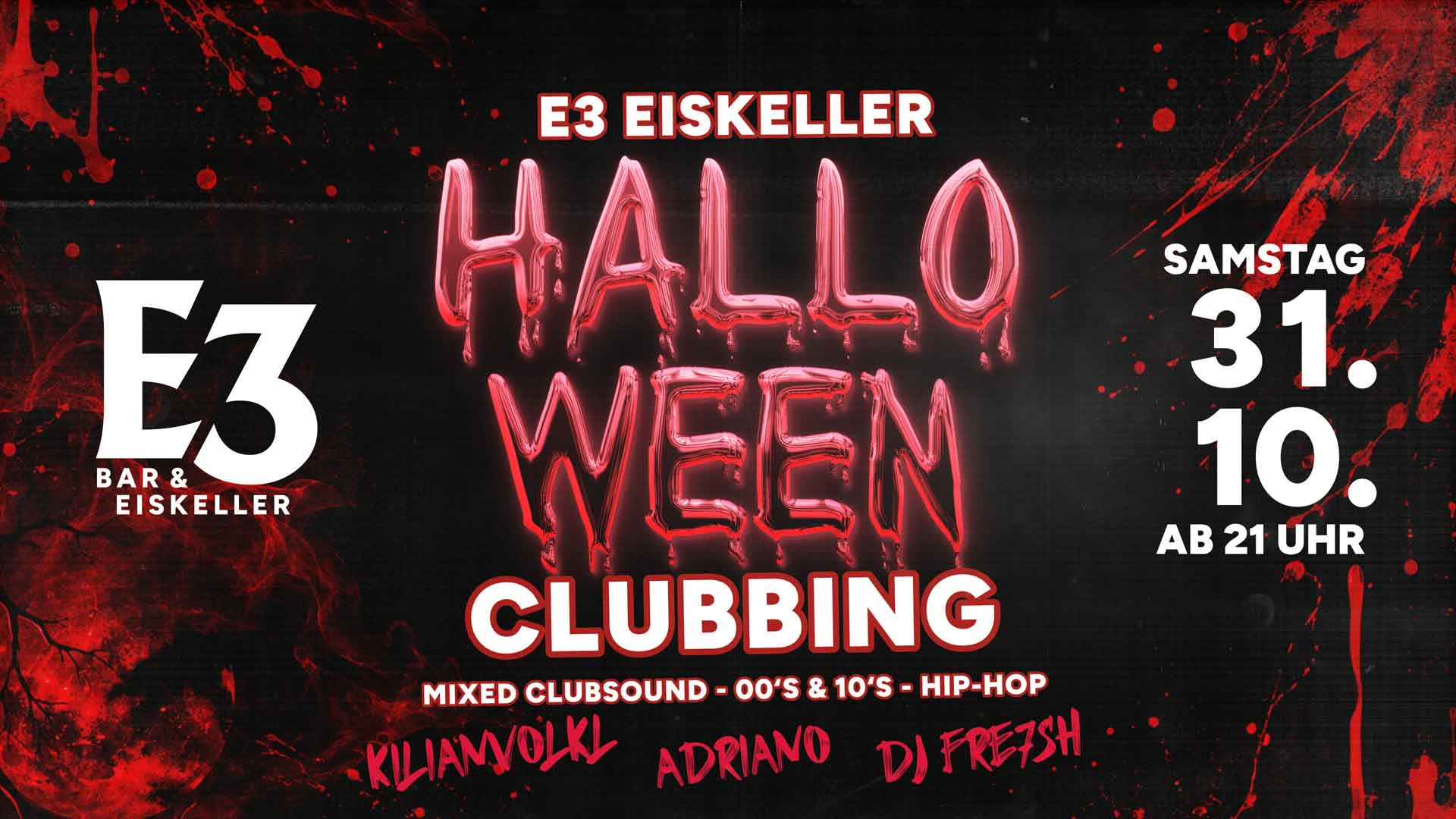 Halloween Clubbing im E3 Eiskeller Dorfen